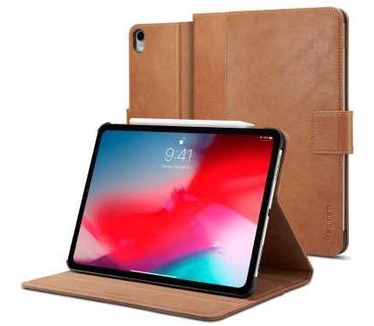 Spigen Stand Folio Apple iPad Pro 12.9 2018 Case - Bruin