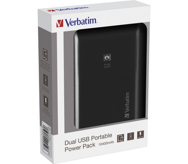 Verbatim Portable Dual USB Power Pack 10400mAh