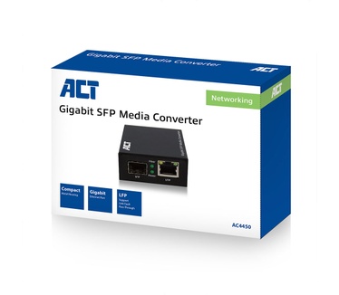ACT AC4450 Gigabit SFP Media Converter