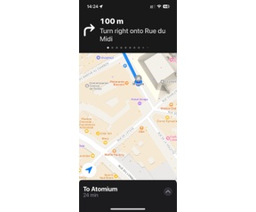Apple Maps-fietsroutes in België