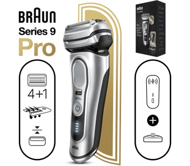Braun Braun Series 9 Pro 9427s Elektrisch Scheerapparaat, Wet & Dry, Met PowerCase
