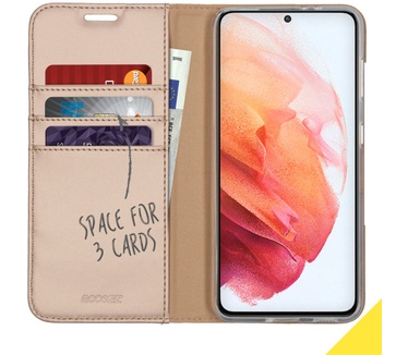 Accezz Wallet Softcase Bookcase Samsung Galaxy S21 - Goud (Galaxy S21) Goud