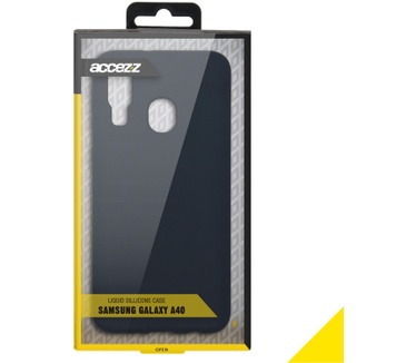 Accezz Liquid Silicone Backcover Samsung Galaxy A40 - Zwart