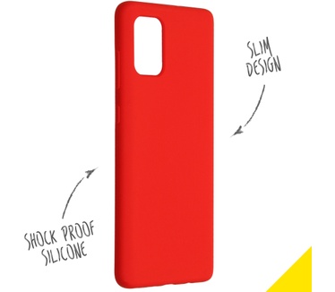 Accezz Liquid Silicone Backcover Samsung Galaxy A71 - Rood (Galaxy A71) Rood
