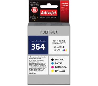 Activejet ink for Hewlett Packard No.364 SD536EE