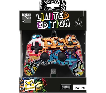 Bigben Interactive Limited edition Bigben PS3 controller (ook geschikt voor PC) - graffiti