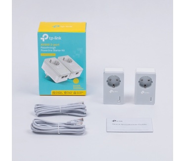TP-Link AV600 2-poorts Passthrough Powerline Starterskit TL-PA4022P KIT