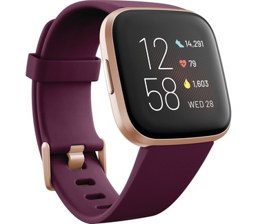 Fitbit Versa 2 Rosé Goud (Zwart)