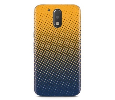 Just in Case Motorola Moto G4 Play Hoesje geel blauwe cirkels