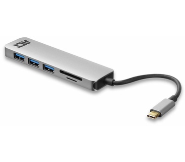 ACT AC7050 3-Port USB-C 3.1 Gen1 (USB 3.0) Hub with card reader and PD Pass-Through port