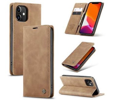 Caseme Apple iPhone 12/12 Pro Retro Wallet Case - Bruin