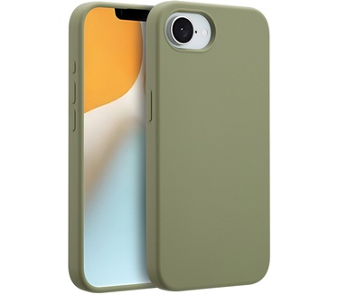 Accezz Liquid Silicone Backcover met MagSafe iPhone 16e - Cooper Green