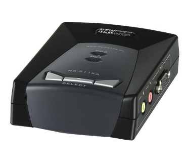 NewStar NS-211KA KVM Switch (2-Poorts PS/2, Audio)