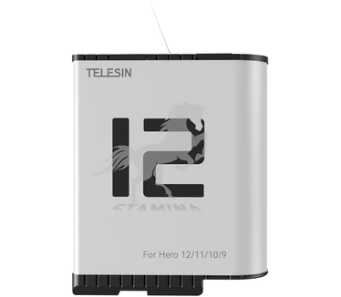 Telesin Stamina Wintersport Batterij voor GoPro 9 / 10 / 11 / 12 - 1750 mAh