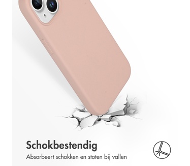 Accezz Liquid Silicone Backcover iPhone 15 - Roze