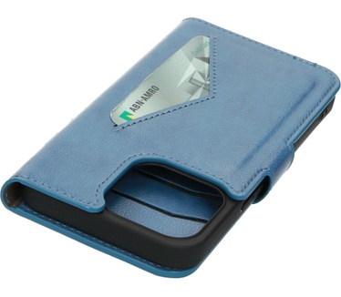 Mobiparts Classic Wallet Case Apple iPhone 13 Steel Blue