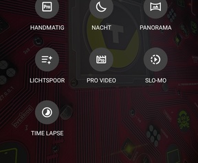 ROG Phone 9 Pro (boven) en Redmagic 10 Pro camera-interface