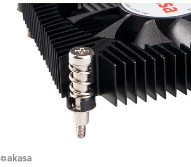 Akasa KS7, Intel LGA 1200/115X low profile CPU cooler, 16mm height, screws and backplate mounting, 35W TDP