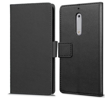 qMust Nokia 5 Wallet Hoesje Zwart