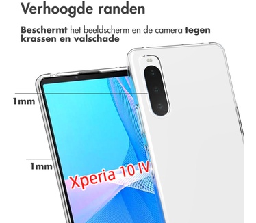 Accezz Clear Backcover Sony Xperia 10 IV - Transparant