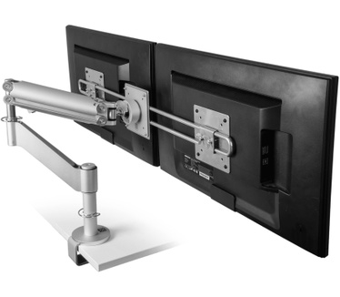 R-Go Tools Caparo 3 Pro Wing Monitorarm, gasveer, 0-18 kg, zilver