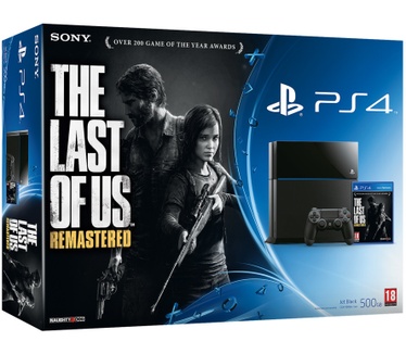 Sony PlayStation 4 + The Last Of Us: Remastered Zwart