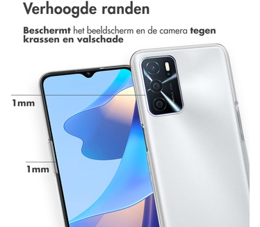 Accezz Clear Backcover Oppo A16(s) / A54s - Transparant
