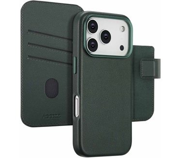 Accezz Leather Bookcase 2-in-1 met MagSafe