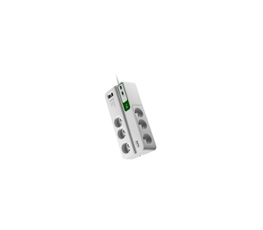 APC Essential SurgeArrest 6 outlets with 5V, 2.4A 2 port USB charger, 230V France