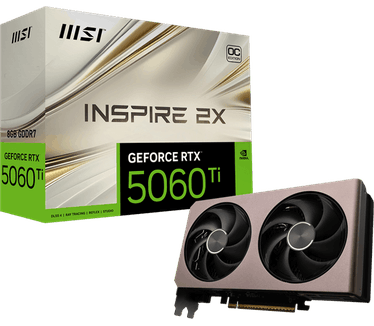 MSI GeForce RTX 5060 Ti 8G INSPIRE 2X OC