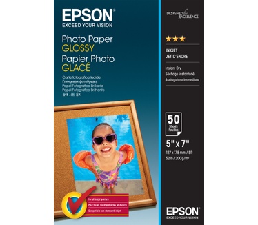 Epson Photo Paper Glossy - 13x18cm - 50 Vellen