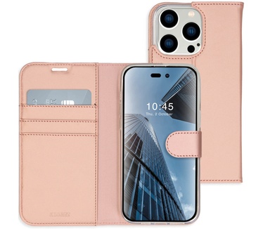 Accezz Wallet Softcase Bookcase iPhone 14 Pro - RosГ© Goud