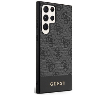 Guess 4G Stripe Back Case Samsung Galaxy S23 Ultra (S918) - Grijs Grijs