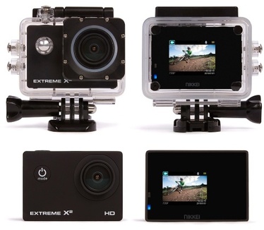 Nikkei Extreme X2 720p action cam Zwart