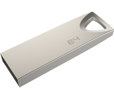 Emtec C800 Mini Metal Silver 2.0 64GB Zilver