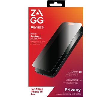 Zagg Glass Elite Privacy (iPhone 15 Pro)