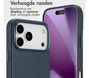 Accezz Leather Bookcase 2-in-1 met MagSafe