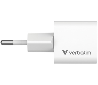 Verbatim Mini GaN-oplader 20 W bundel met USB-C kabel