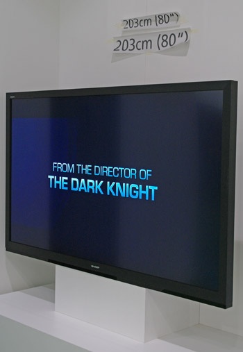 Sharp Aquos 80"-lcd-tv prototype op IFA 2011