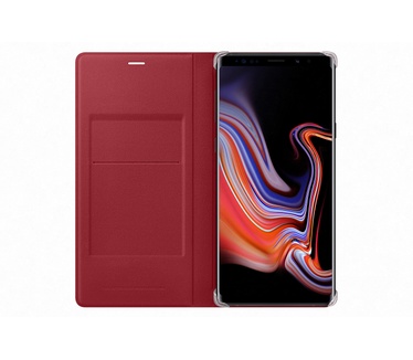 Samsung Galaxy Note 9 Leather Wallet Cover Rood