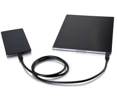 CablesToGo 1m USB 3.1 (USB 3.1 Gen 2) USB-C mannelijk naar mannelijk kabel