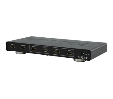 König KÖNIG 4-POORTS NAAR 2-POORTS HDMI MATRIX SWITCH (KN-HDMIMAT10)
