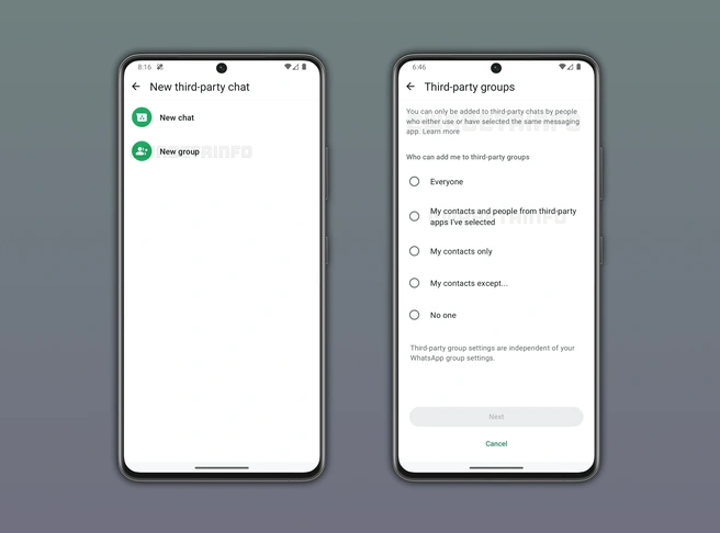 WhatsApp thirdpartychats