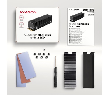Axagon CLR-M2XT M.2 SSD Passivkühler Aluminium - 2280