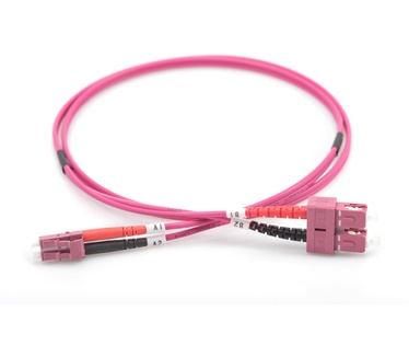 Assmann OM4, LC/SC, 7m Multi-color, Paars, Rood, Wit, Zwart