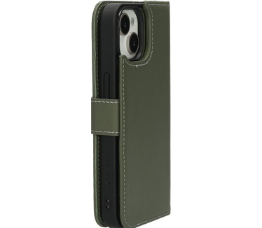 Mobiparts Leather 2 in 1 Wallet Case Apple iPhone 15 Green