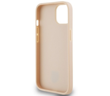 DKNY Textured Tonal Stripe Back Case - iPhone 14 (6.1") - Roze Roze
