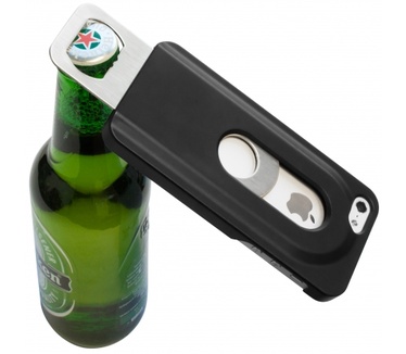 KEES Hardcover Hoesje met Bieropener iPhone 5S - Zwart
