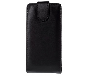 Kees Lederlook Flip Hoesje Huawei P8 Lite - Zwart
