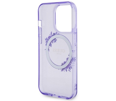 Guess Glossy Ring Back Case - Apple iPhone 15 Pro (6.1") - Paars Paars
